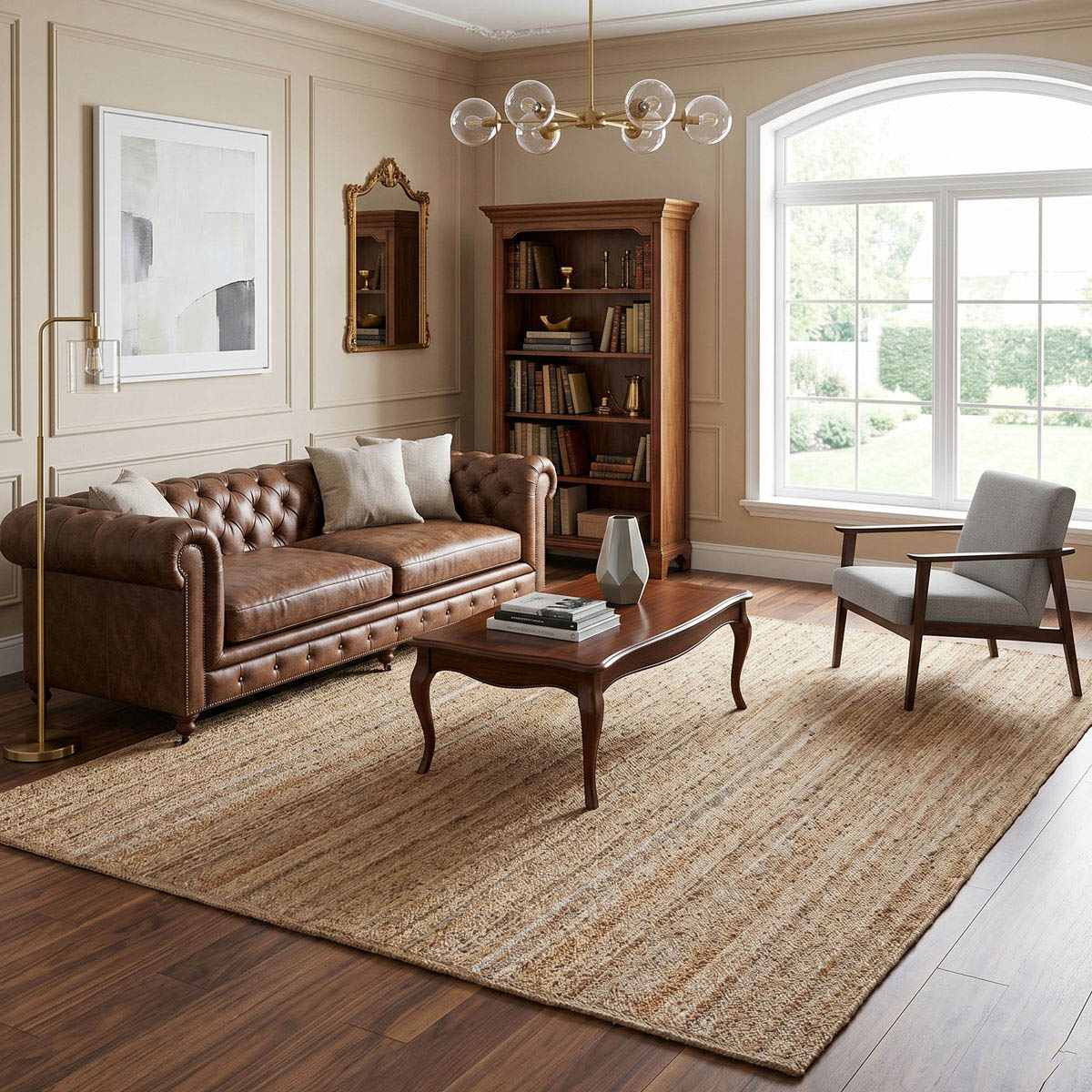Solid Hand Braided Living Area Jute Rug - Image 5