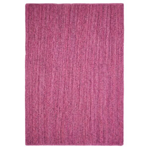 Purple Handcrafted Solid Jute Rug for Living Room Decor