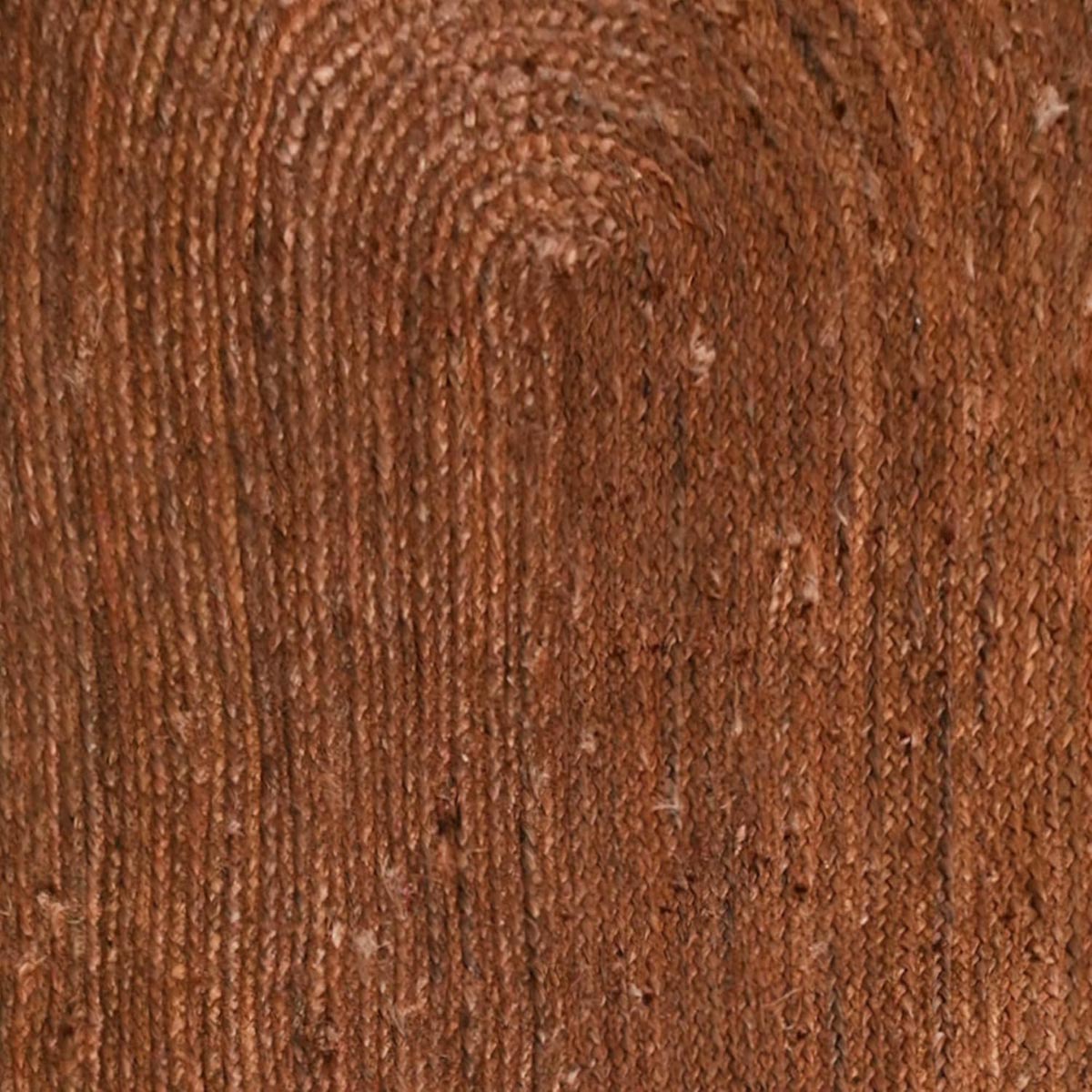 Brown Oval Hand-Braided Jute Rug Living Area Jute Rug - Image 4