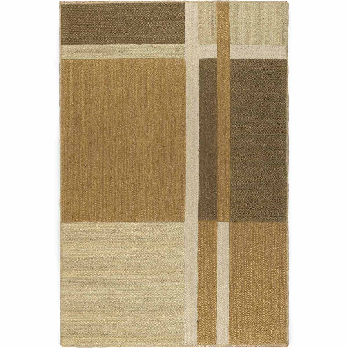 Yellow Hand Braided Jute Rug