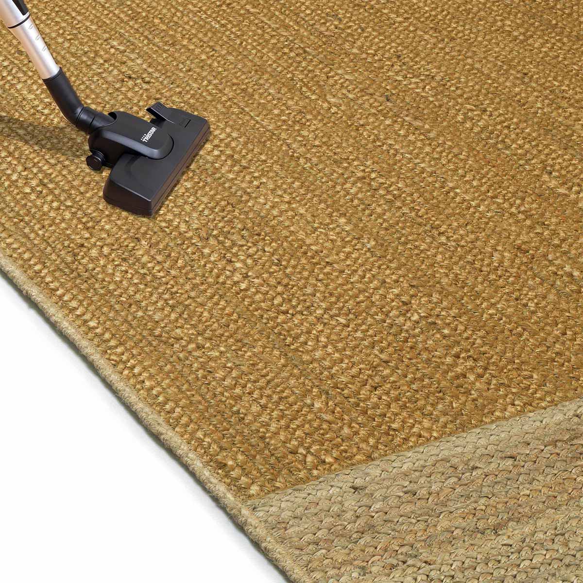 Yellow Hand Braided Jute Rug - Image 4