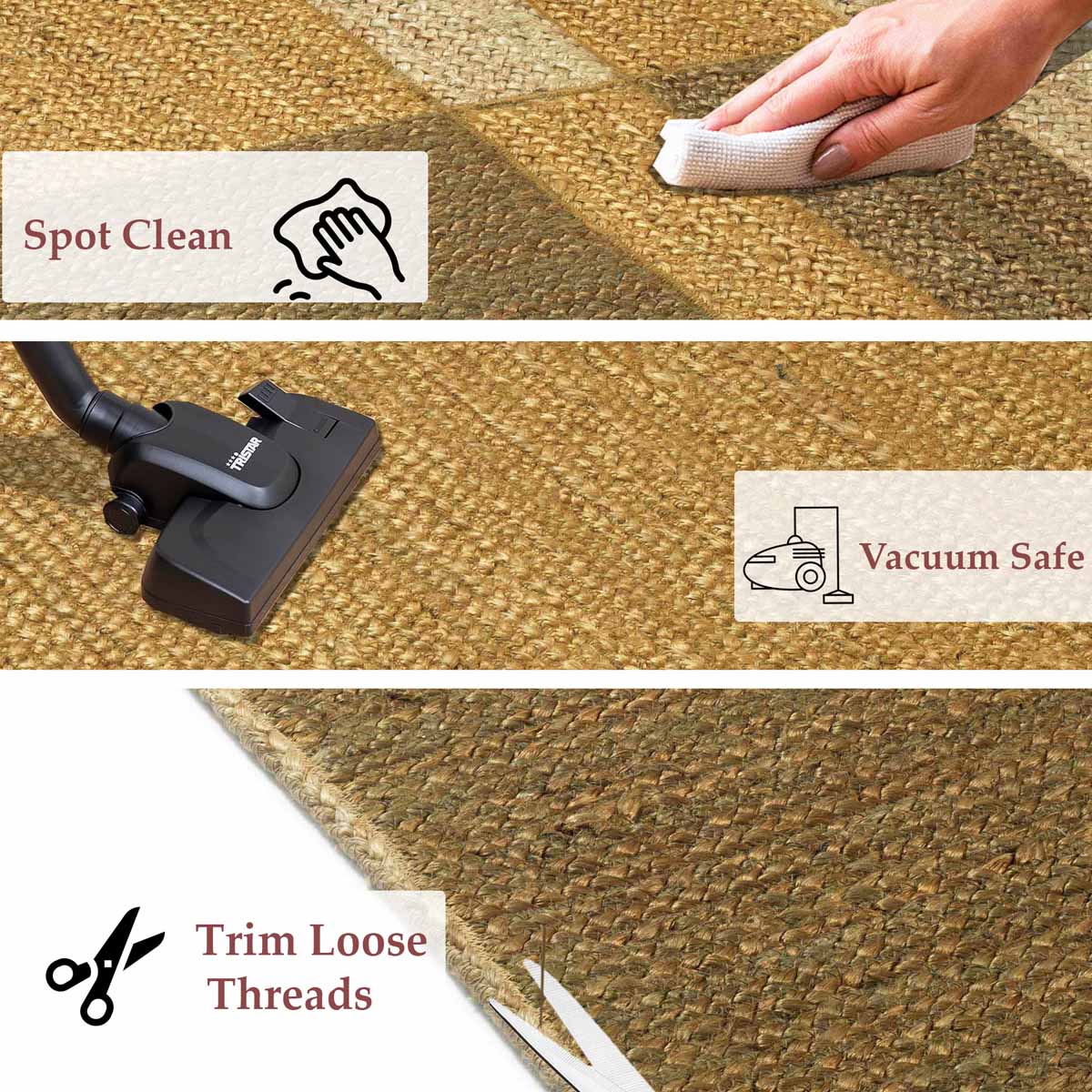 Yellow Hand Braided Jute Rug - Image 6