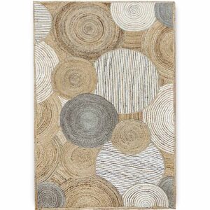 Natural Jute Designer Beige Rug